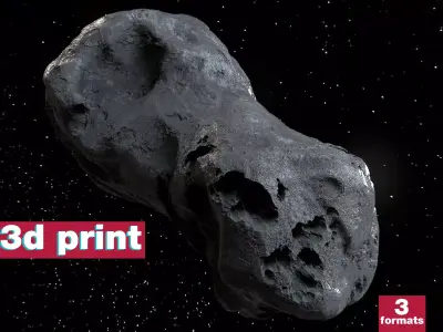 Space Asteroid STL 3D print model
