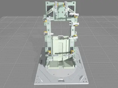 MGMHB08FMC Full Mechanic Details Mech Hangar MG 3D print model