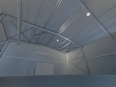 Warehouse hall 3D model