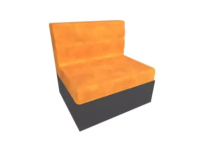 Box Sofa v1 003 Low-poly 3D model