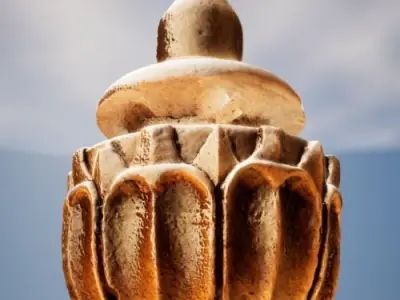 Pillar Top - House Exterior 3D model
