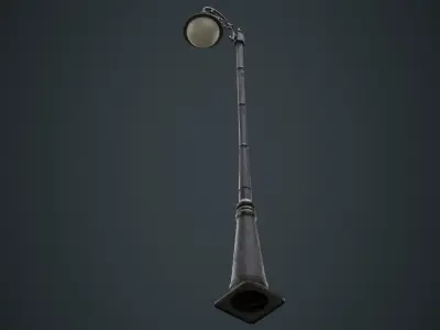 Street Light 4B Low-poly 3D model