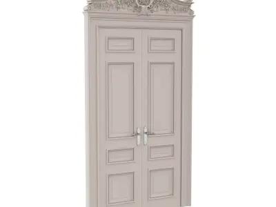 Classic Door Low-poly 3D model purchase