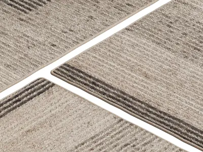 Carpet set 2237 - Hand Tufted Rug - 5K 3D model