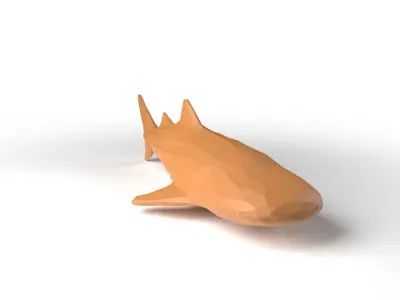 Whaleshark Low Poligonal Low-poly 3D model