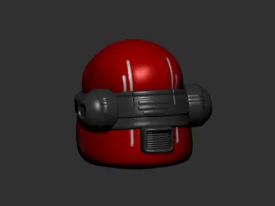 helmet high poly sculpt 3d printable ver 7 3D model 3D model 126