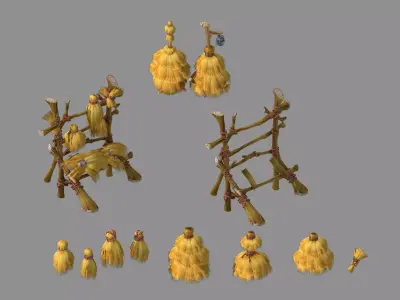 Weeds - Sun Valley Rack 01 3D model