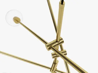 Mobile Chandelier Grand pendant light by West Elm 3D model