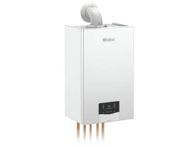 Gas boiler and sensoHOME VRT 380 Vaillant room regulator 3D model