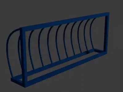 Bicycle Stand LowPoly Free low-poly 3D model