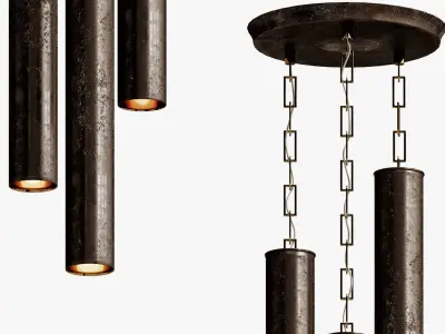 Arteriors Mitsuko Fixed Chandelier 3D model