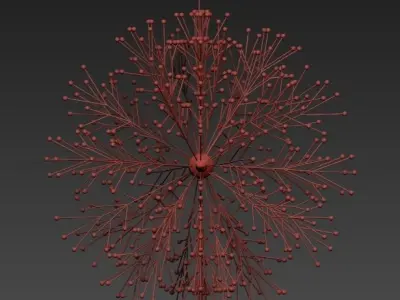 Dunkirk Chandelier by Hudson Valley Lighting 3D model