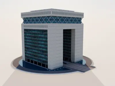 The Gate Building - Dubai UAE 3D model