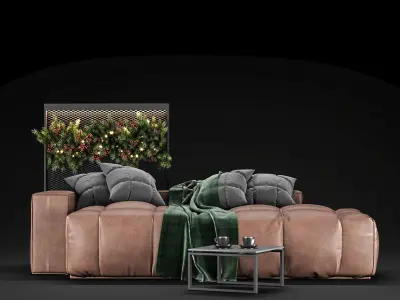Sofa Christmas 3D model