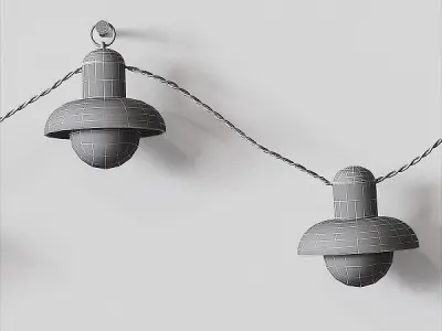 SOLVINDEN garland IKEA lamps 3D model