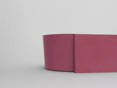 Dery Bathtub Low-poly 3D model