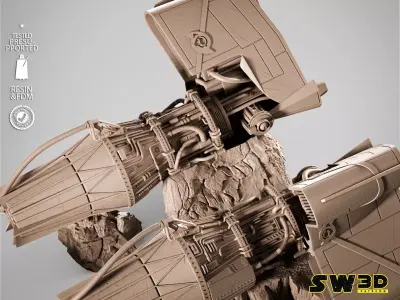 STAR WARS Sebulba Podracer Sculpture 3D print model