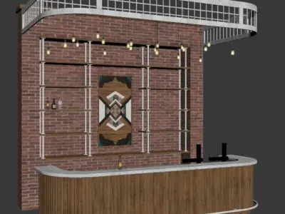 Loft  bar 3D model