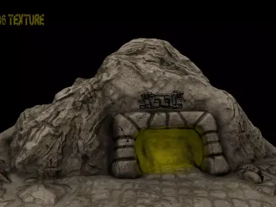Cave Enterance 1 3D model