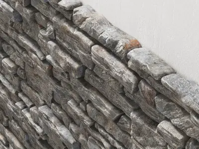 Panel decor rock tile 3D model