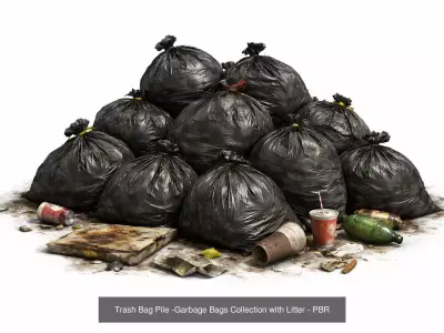 Street Props - Clutter Pack - Industrial Trash Assets - PBR