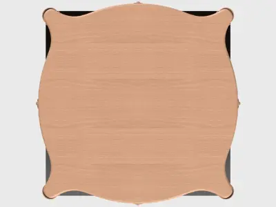 Carved coffee table for CNC 04 3D model