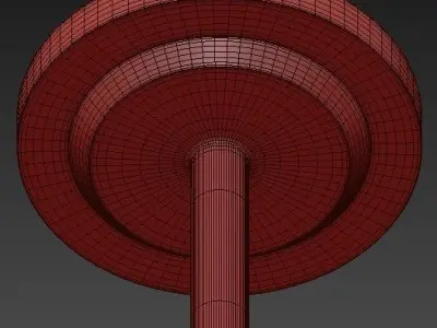 Latitude Aged Brass Chandelier 3D model