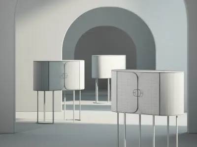 Furniture Console 001 3D model