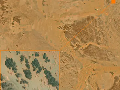 Mecca and the Red Sea coast of Saudi Arabia - tile n23 e43 3D model