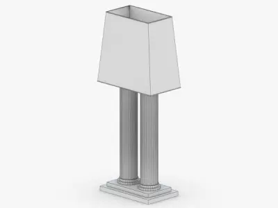 1396 - Table Lamp Low-poly 3D model
