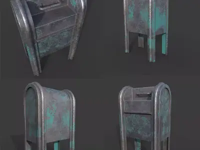 MAIL BOX Low-poly 3D model
