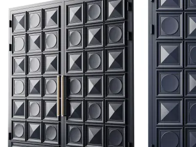 Gate black loft 013 3D model