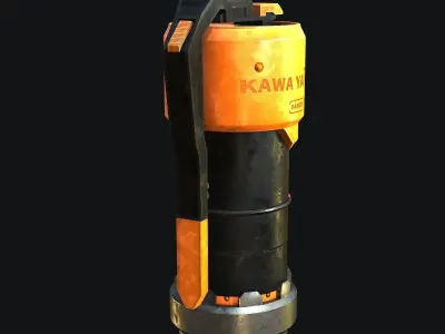 Sci-fi Grenade  Low-poly 3D model