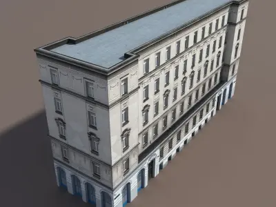 Apartment House 117 Low-poly 3D model