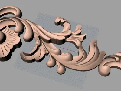 CNC 3D relief models STL format file used for artcam aspire E352 3D model