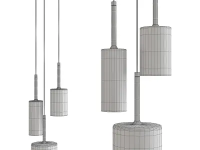 Spillray P Pendant Light Low-poly 3D model