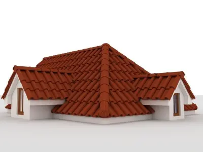 Roman Roof 3D model