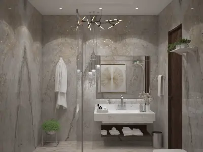 Bathroom Render Free 3D model