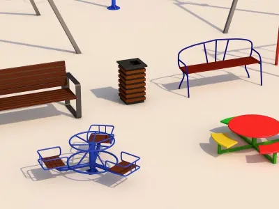 Playground models kit 3D model