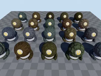 Hand-painted Textures Pack 3D model