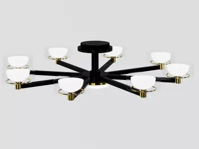 chandelier savoy ceiling light 3D model