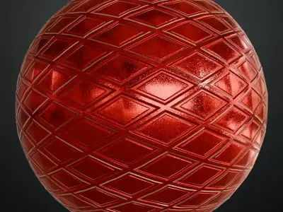 Red Metal Painted PBR Seamless Texture