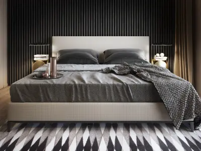 Bedroom Interior Scene for Cinema 4D and Vray 3D model