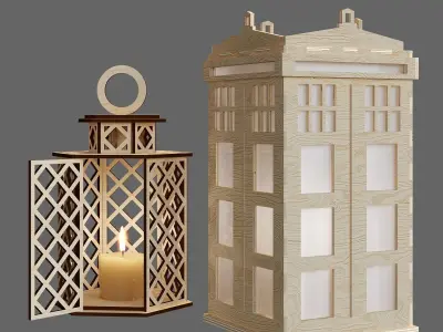 Lanterns police box 3D model