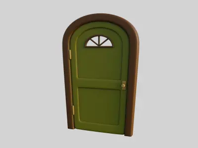 Cartoon Door 14b 3D model