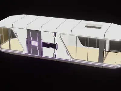 Capsule Home Low-poly 3D model