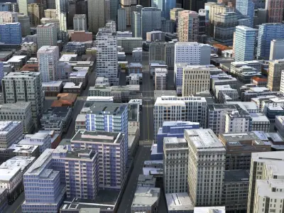 City 72 Low-poly 3D model