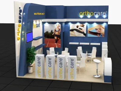 Orthocare Exhibition Stand 3D model