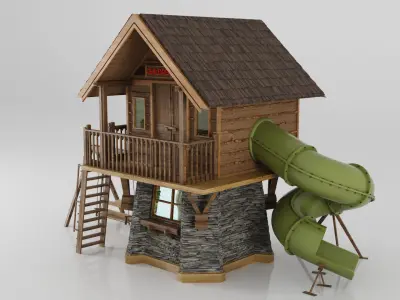 CHILDREN HUT  3D model