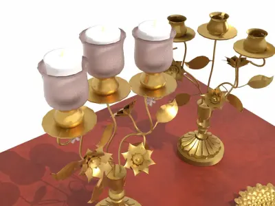 palace candle 3D model